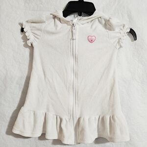Pink Platinum White Kids Swim Coverup